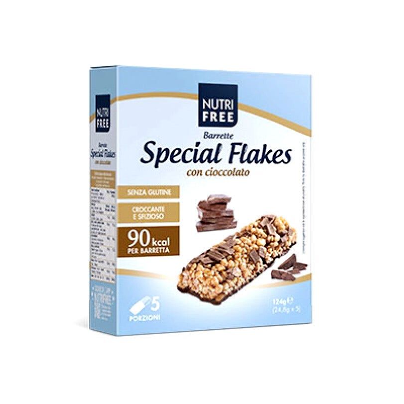 Nutrifree Nutri Free Special Flakes Con Cioccolato Barrette Senza Glutine 5x24,8 g
