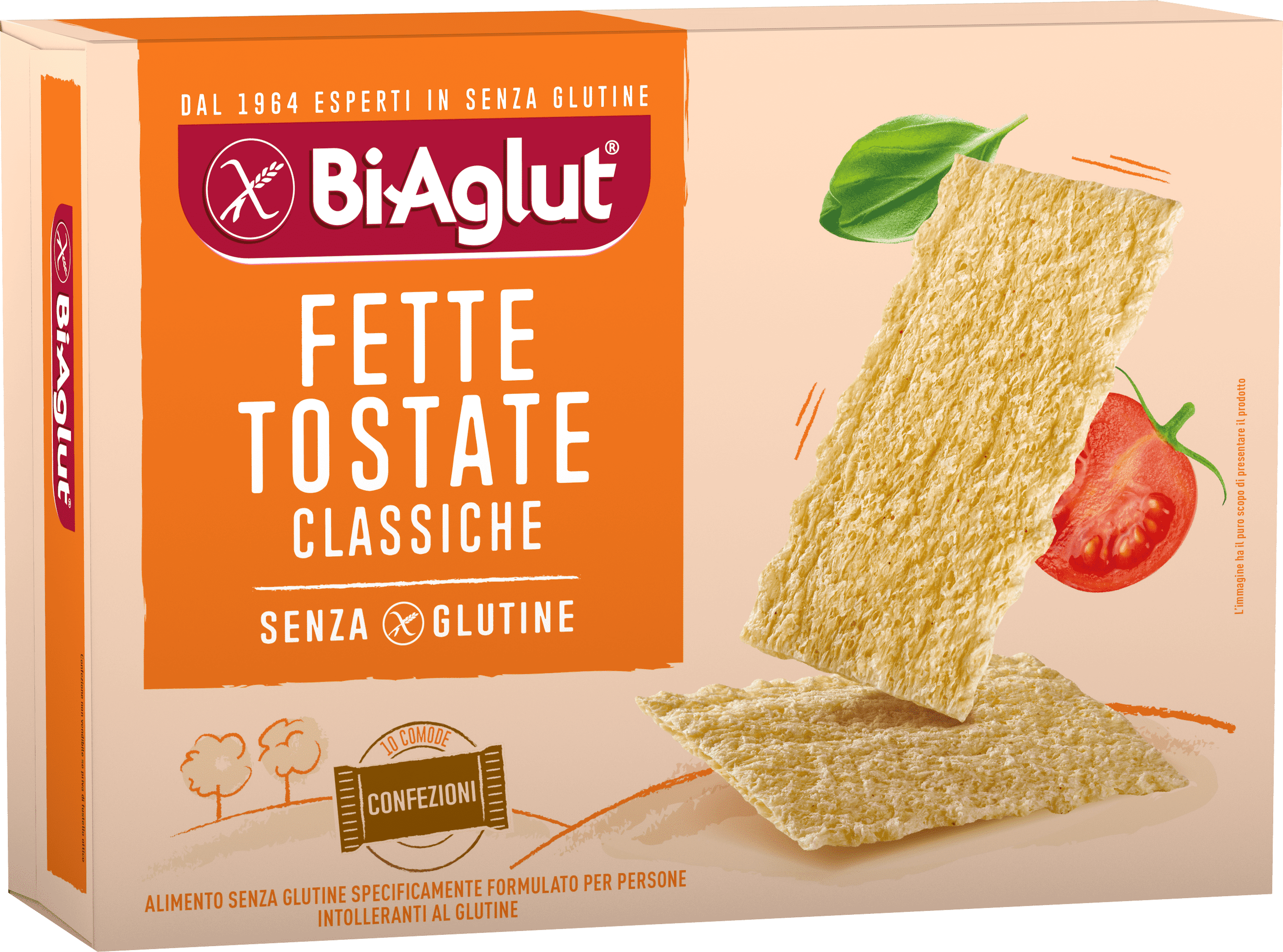 Biaglut Fette Tostate Senza Glutine 240 Gr (10 monoporzioni)