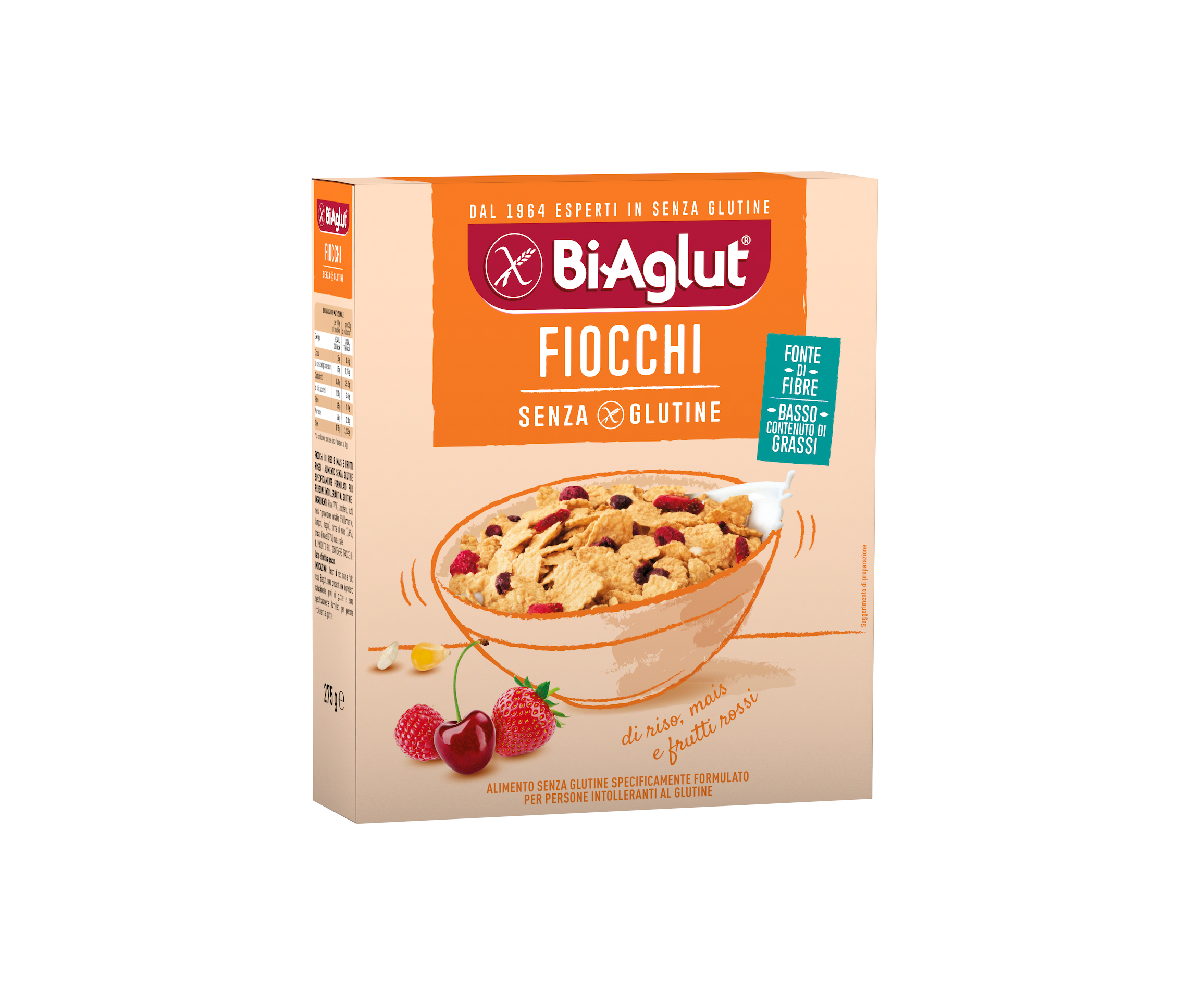 Biaglut Fiocchi di Riso Mais e Frutti Rossi 300 g