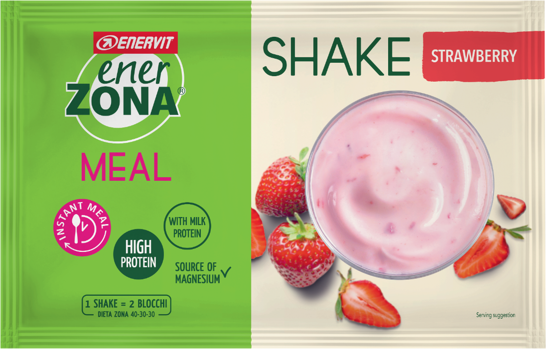 Enervit Enerzona Instant Meal Fragola Yoghurt 1 Busta Da 50 Grammi