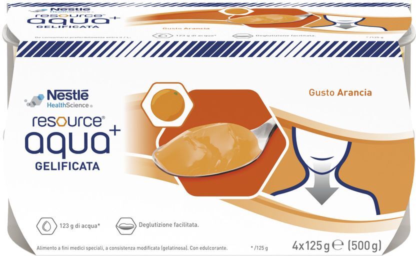 Nestle Resource Aqua+Orange 4X125 g