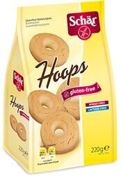 Schar Hoops Biscotti di Pasta Frolla Senza Glutine 220 g