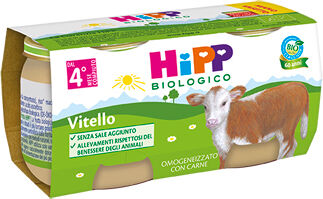 Hipp Biologico Omogeneizzato Vitello 2X80 G