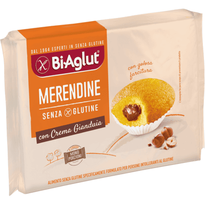 Biaglut Merendine Con Crema Gianduia 200 g Biaglut Merendine Con Crema Gianduia 200 g