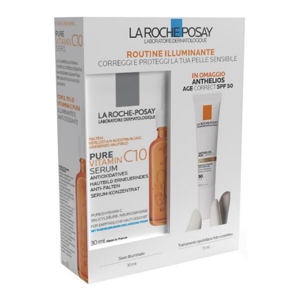 la roche posay kit vitamin c10 siero + age correct 15 ml