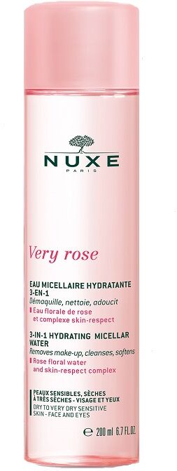 nuxe acqua micellare idratante 3 in 1 very rose 200 ml