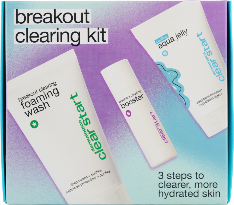 dermalogica clear start breakout clearing kit 1 detergente + 1 booster + 1 crema