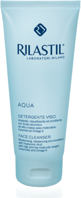 rilastil aqua detergente viso idratante riequilibrante 200 ml