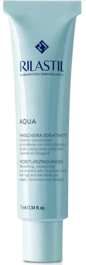 rilastil aqua maschera idratante viso 75 ml