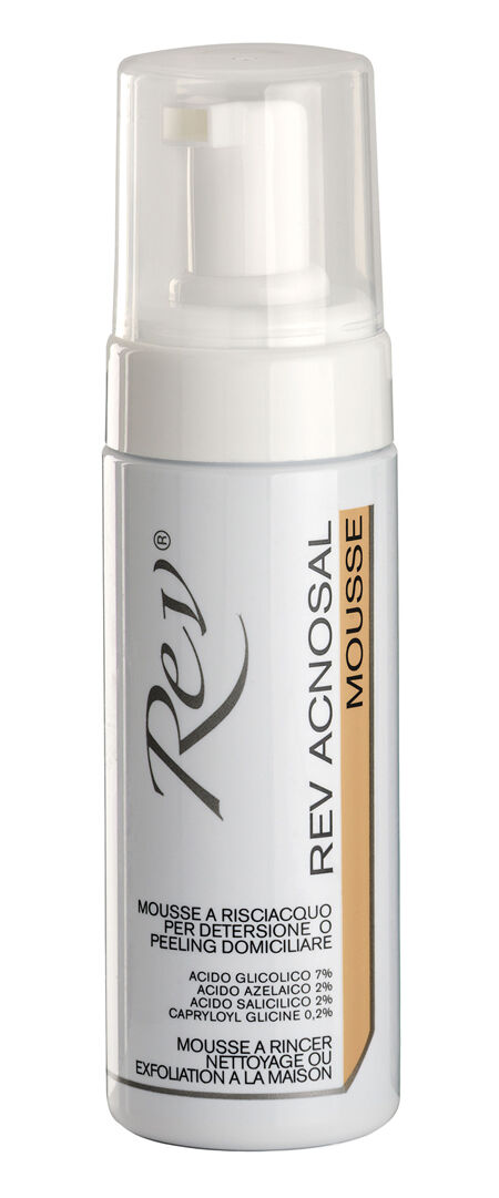 rev acnosal mousse detergente e peeling pelle impura 125 ml