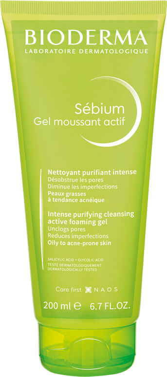 Bioderma Sebium Gel Moussant Actif Gel Detergente Purificante 200 ml