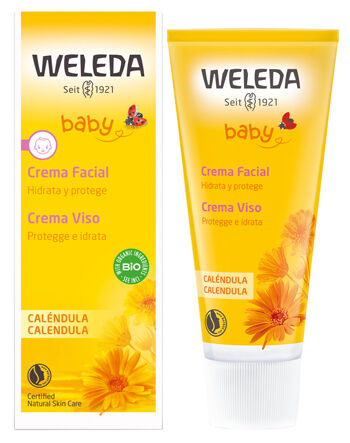 Weleda Baby Calendula Crema Viso Protettiva Idratante 50 ml