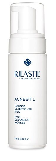 Rilastil Acnestil Mousse Detergente Viso Pelle Mista e Grassa 150 ml