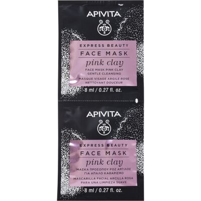 Apivita Express Pink Clay 2 X 8 Ml Apivita Express Pink Clay 2 X 8 Ml