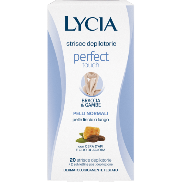 lycia perfect touch braccia e gambe 20 strisce depilatorie