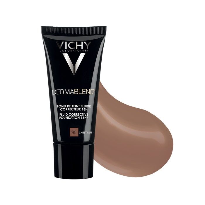 vichy dermablend fondotinta fluido correttore 16h 95 nocciola 30 ml