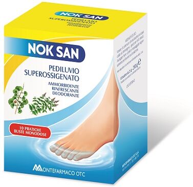 nok san pediluvio superossigenato ammorbidente e deodorante 250 g - 10 bustine