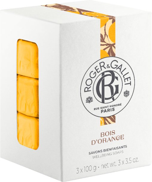 Roger & Gallet R&G Bois D'Orange Box Saponetta 3 Pezzi 100 g