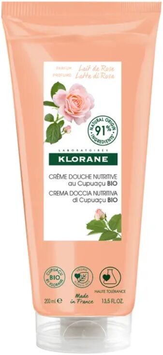 Klorane Crema Doccia Distensivo Latte di Rosa 200 ml