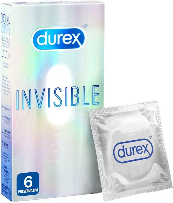 Durex Invisible Preservativi Ultra Sottili 6 Pezzi