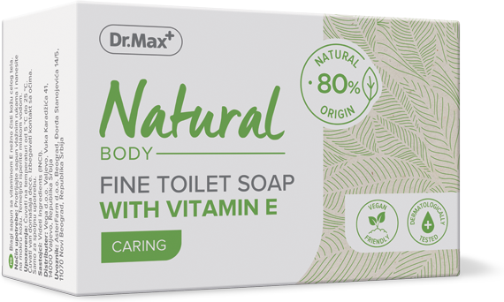 dr.max natural fine toilet soap with vitamin e 90 g