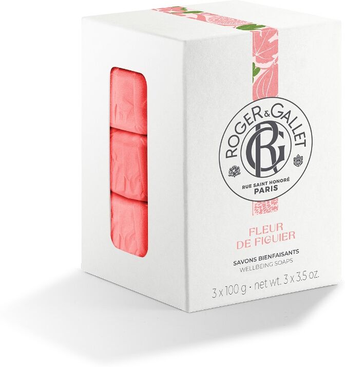 roger & gallet r&g fleur de figuier box saponetta 3 pezzi 100 g