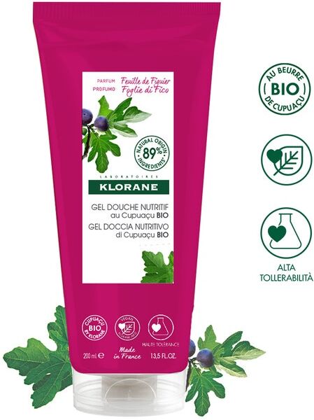 klorane foglie di fico gel doccia nutritivo 75 ml