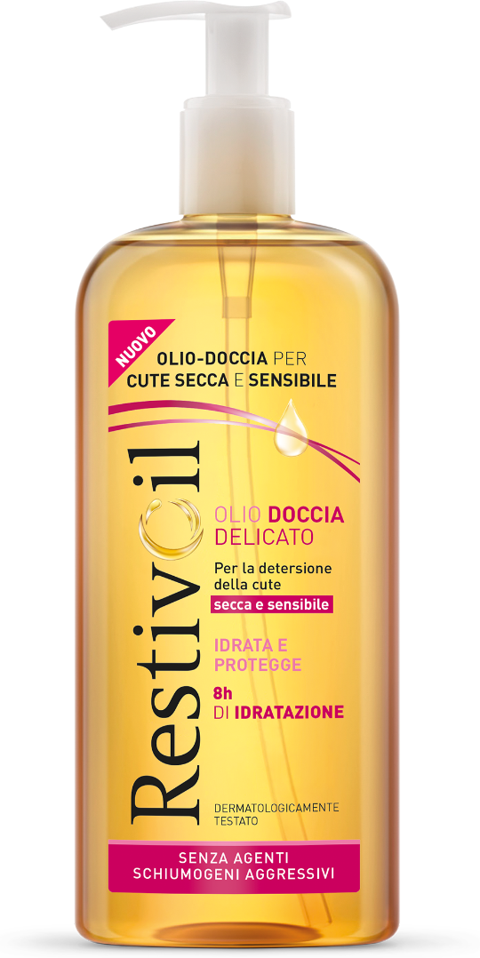 restivoil olio doccia delicato detergente corpo 400 ml