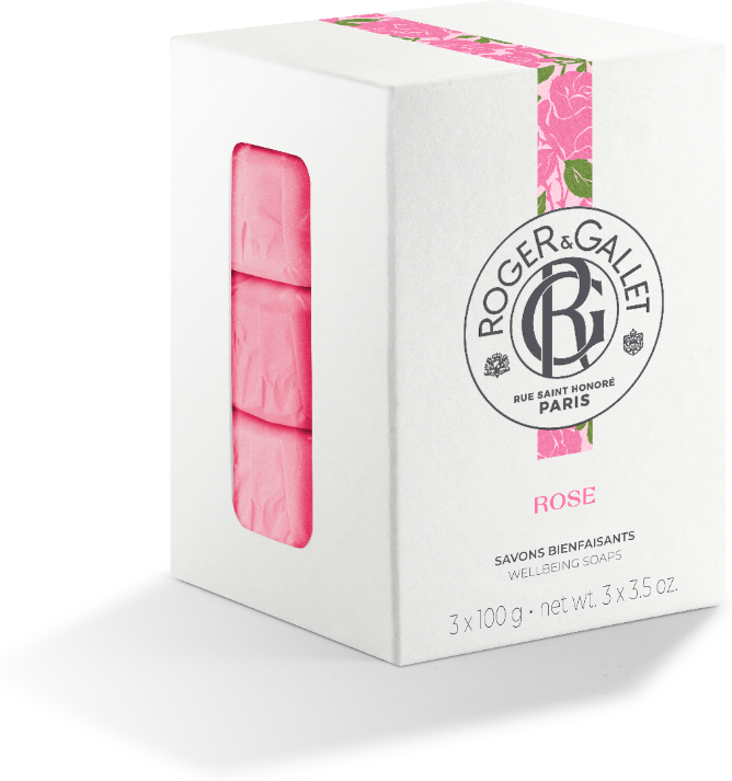 Roger & Gallet R&G Rose Box Saponette 3 Pezzi 100 g