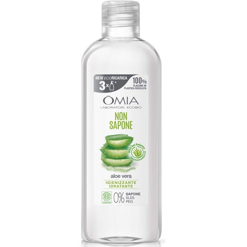 Omia Ecoricarica Non Sapone Ecobio Viso Mani con Aloe Vera 750 ml