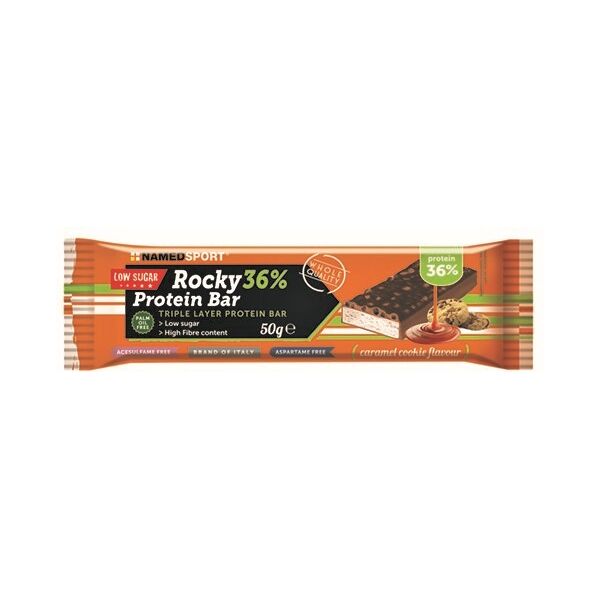 named sport rocky 36% prot bar caramel 50 g