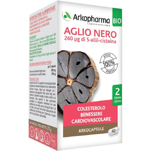 arkopharma aglio nero bio 40 capsule