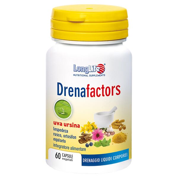 long life longlife drenafactors integratore 60 capsule