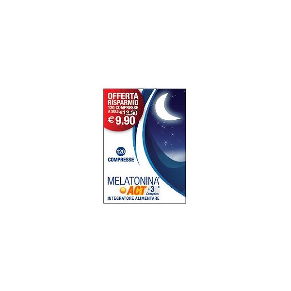 f&f melatonina act +3 complex integratore per il sonno 120 compresse