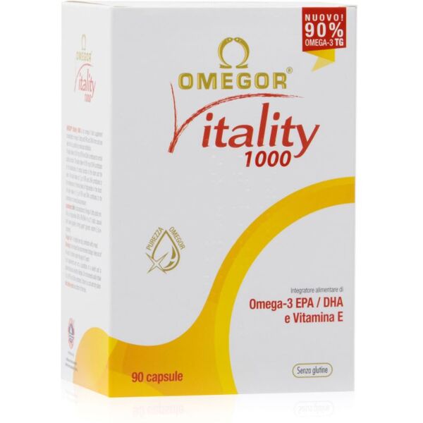 omegor vitality 1000 integratore omega3 epa dha 90 capsule molli