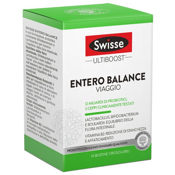 swisse entero balance viaggio integratore probiotici 10 bustine