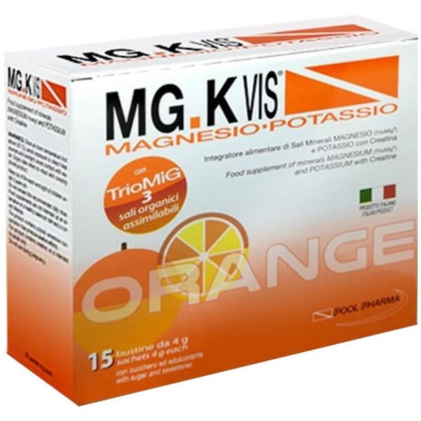 mgk-vis mg.k vis magnesio potassio arancia zero zuccheri integratore sali minerali 15 bu