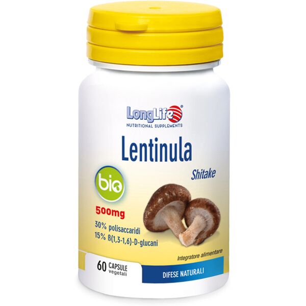 long life longlife lentinula bio integratore 60 capsule