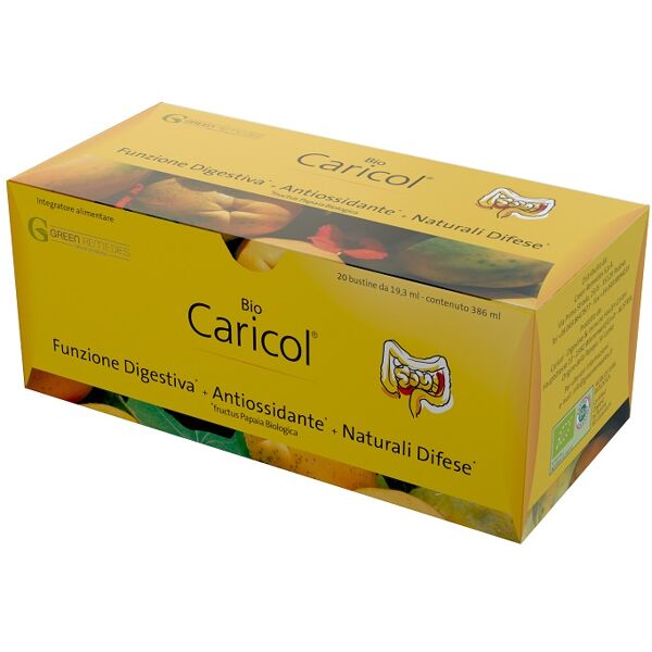 bio + solgar bio caricol gusto mango integratore intestinale 20 bustine