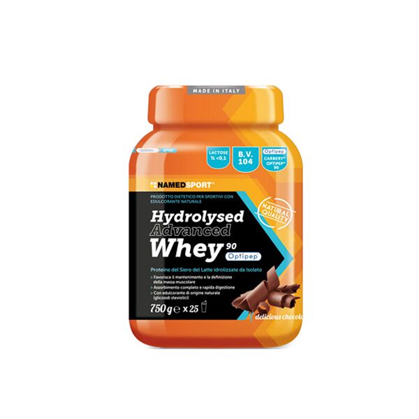 named sport hydrolysed advanced whey delicious chocolate integratore proteico 75