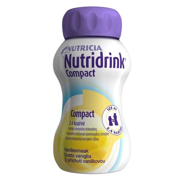 nutricia nutridrink compact integratore nutrizionale gusto vaniglia 4x125 ml