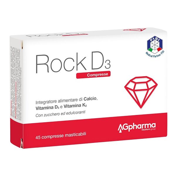 ag pharma rock d3 45 integratore per le ossa 45 compresse