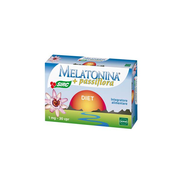 melatonina diet+passiflora integratore contro insonnia 30 compresse
