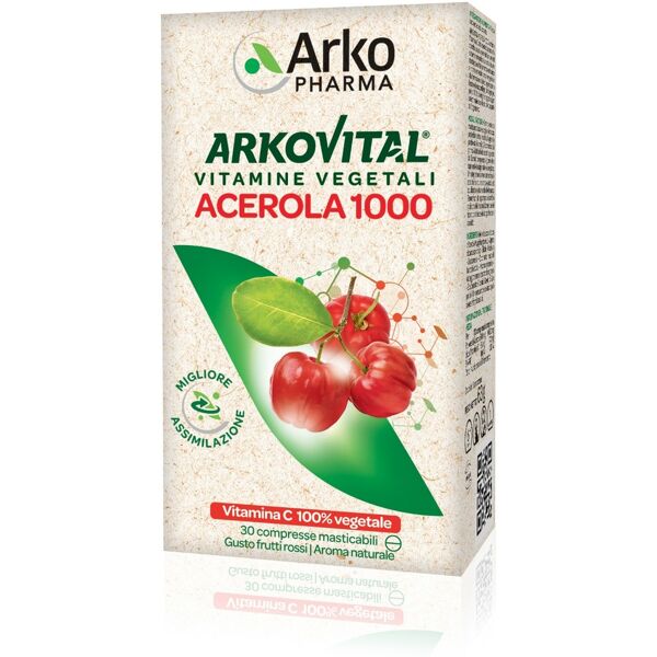 arkopharma arkovital acerola 1000 30 compresse