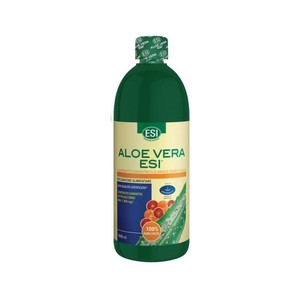 esi aloe vera puro succo con arancia rossa