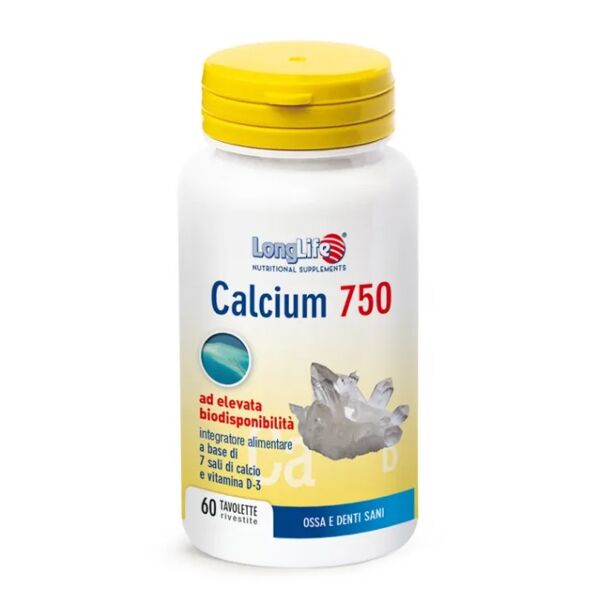 long life longlife calcium 750 mg 60 tavolette
