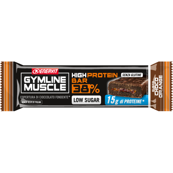 enervit gymline protein bar 38% barretta cioccolato-arancia 40 g