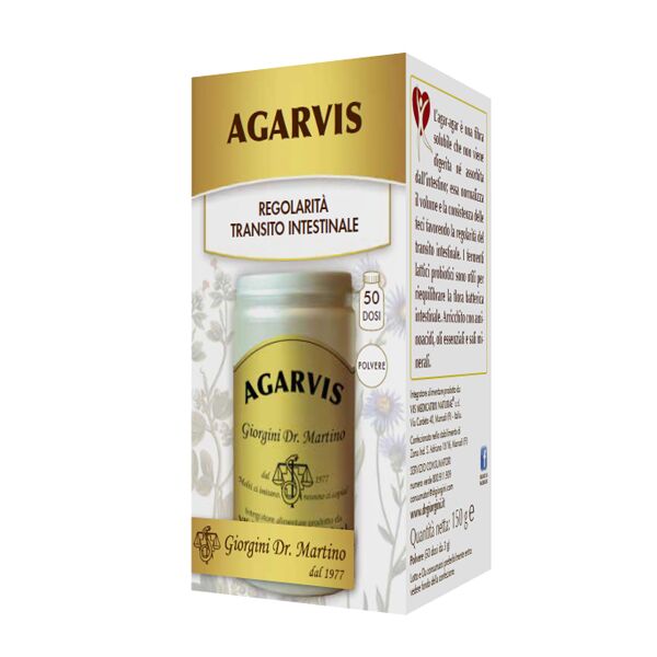 giorgini dr.  agarvis polvere integratore di fibra solubile 150 g