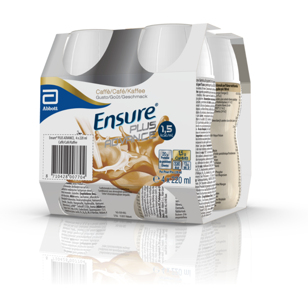 ensure abbott  plus advance caffè 4x220ml