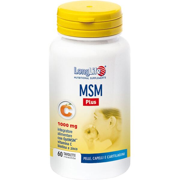 long life longlife msm plus integratore 60 tavolette